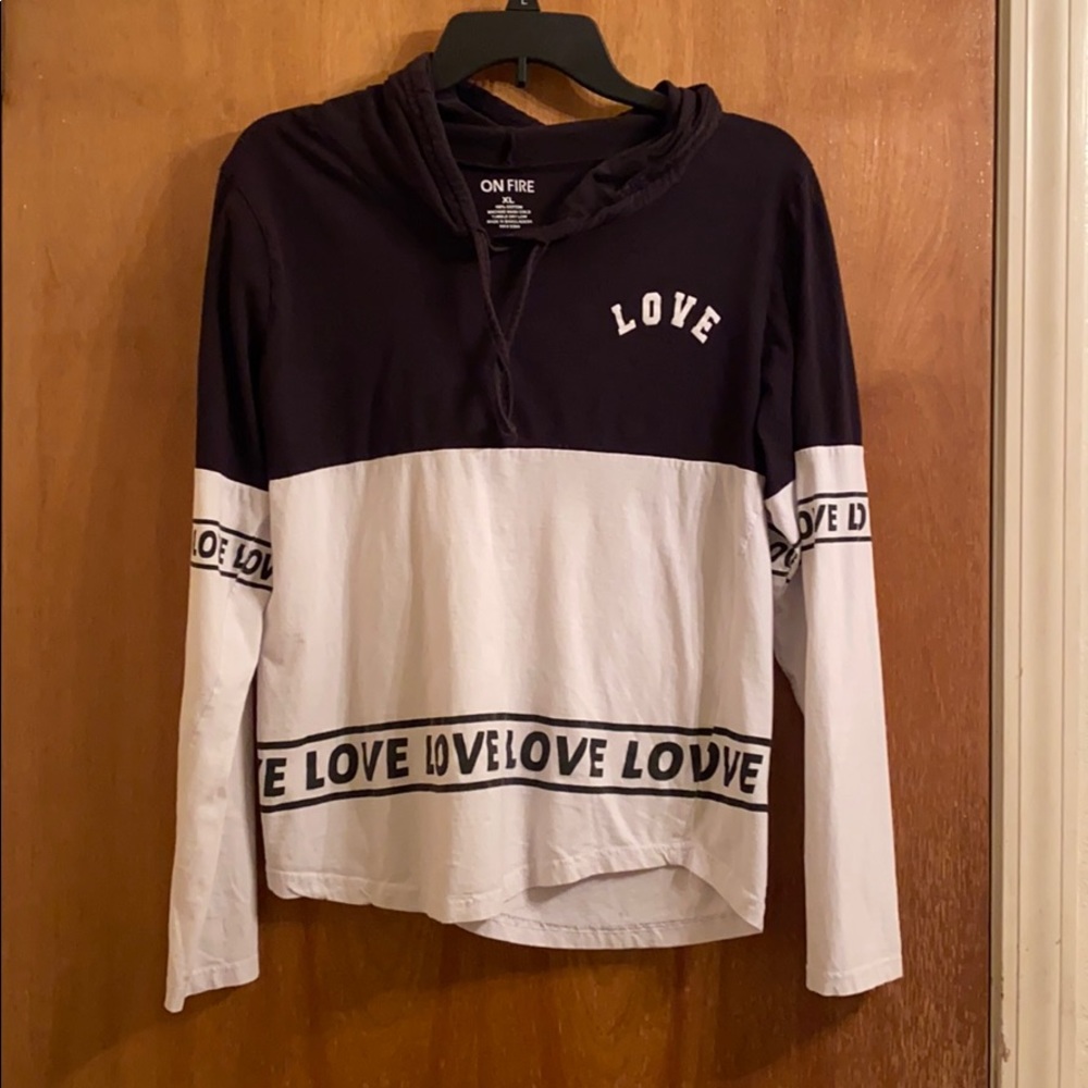 LOVE hooded long sleeve